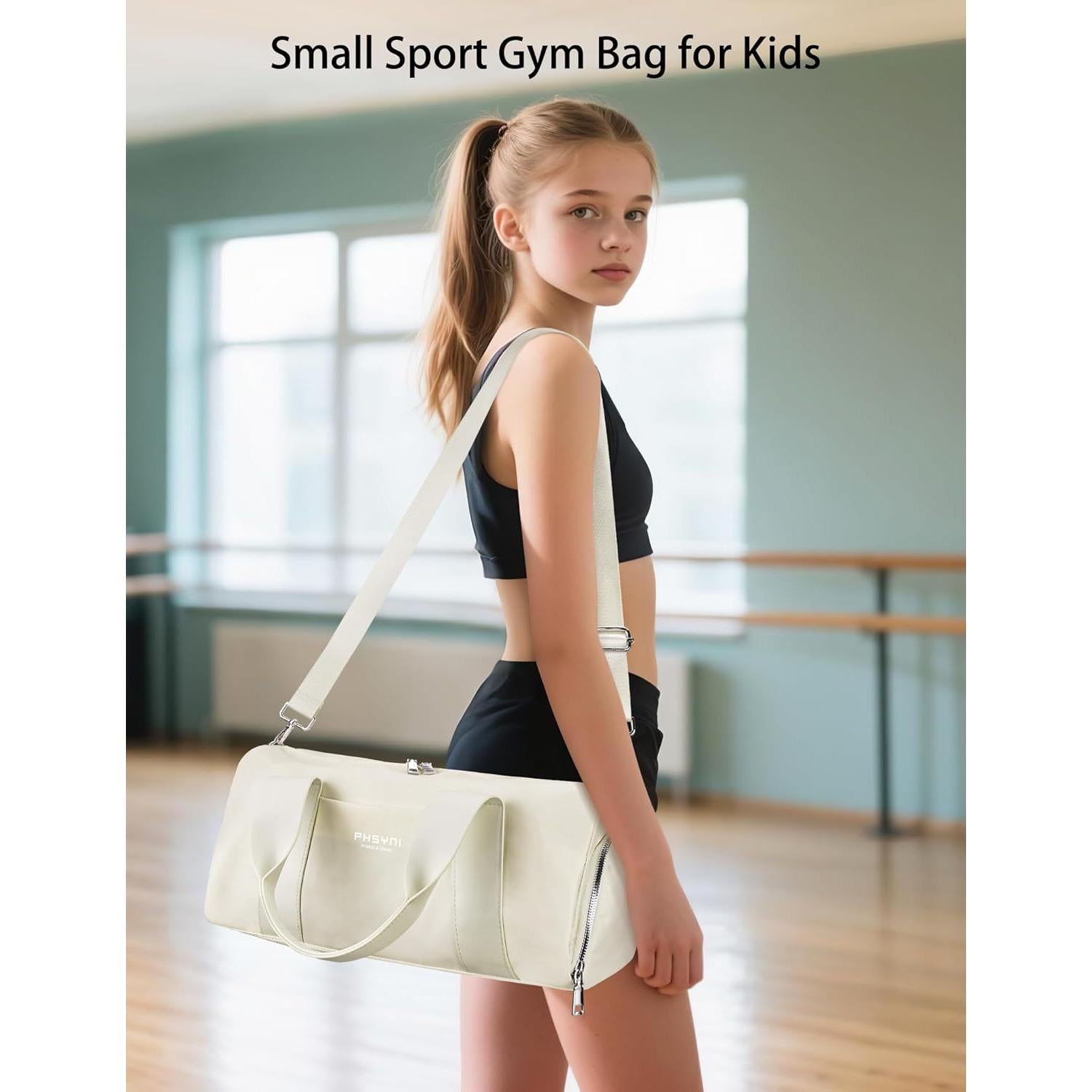 Bolsa de Gimnasio Compacta PHSYNI Beige 40.6x19.1x20.3cm