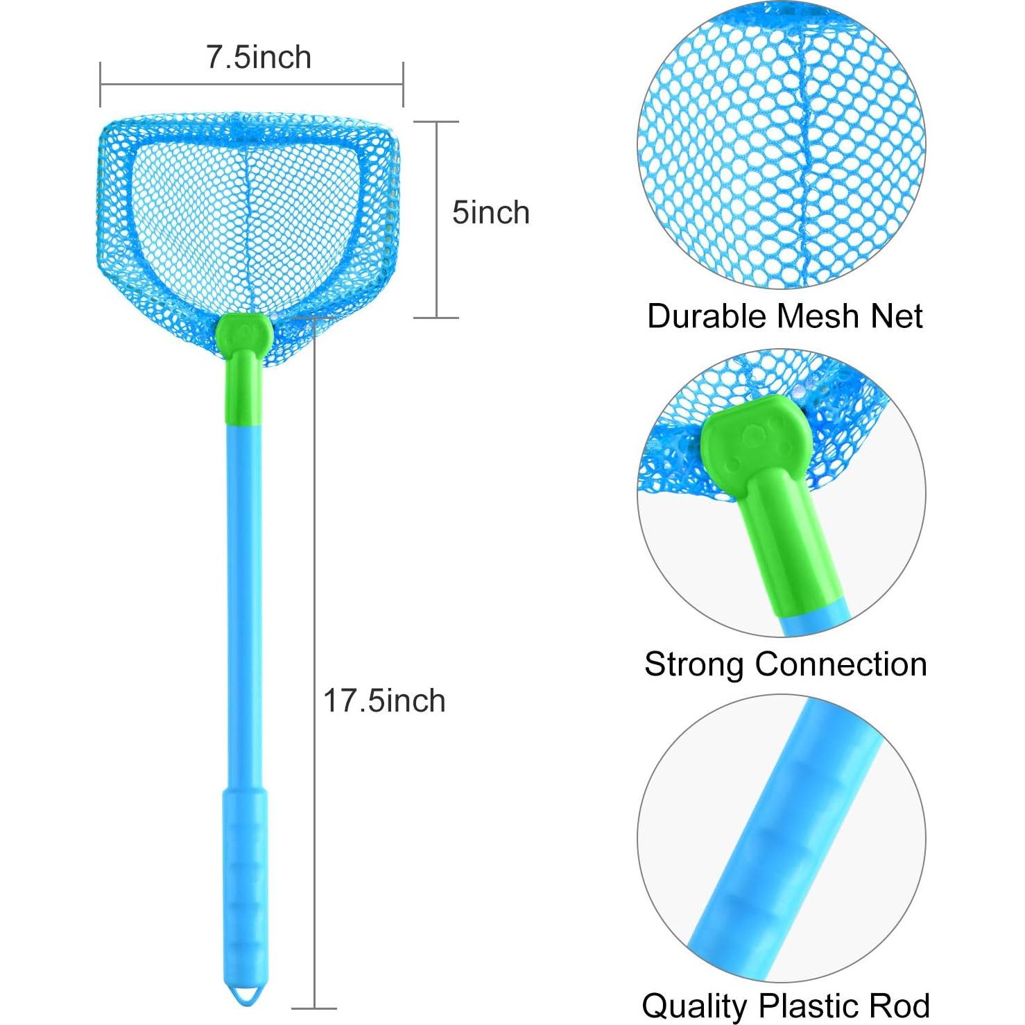 Redes de Pesca para Niños Coopay 4 Piezas Colores Vivos