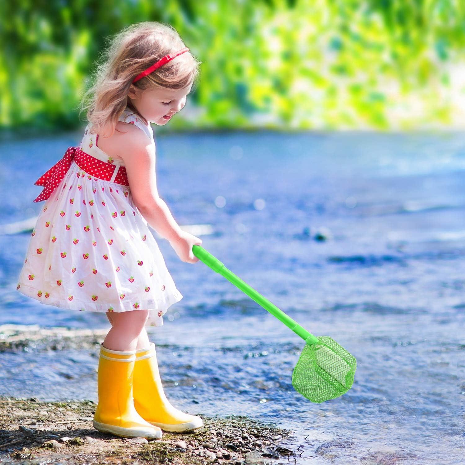Redes de Pesca para Niños Coopay 4 Piezas Colores Vivos