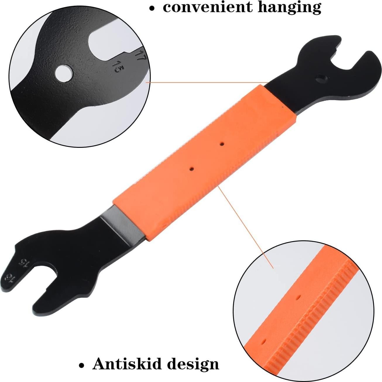 Llave de Pedal Doble Cara Nainsect 15/16/17mm para Bicicleta