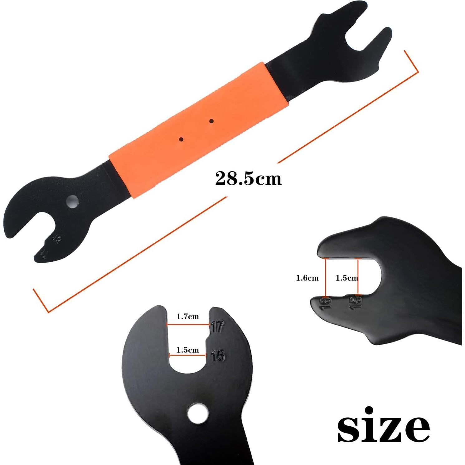 Llave de Pedal Doble Cara Nainsect 15/16/17mm para Bicicleta