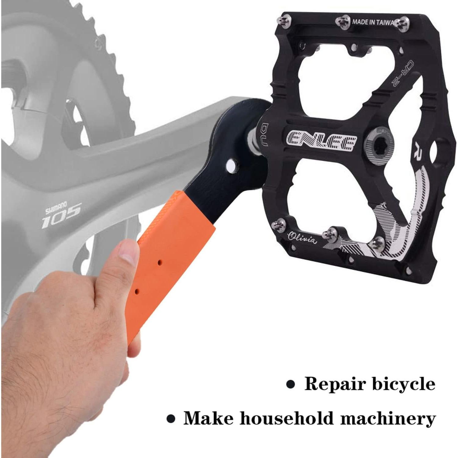 Llave de Pedal Doble Cara Nainsect 15/16/17mm para Bicicleta