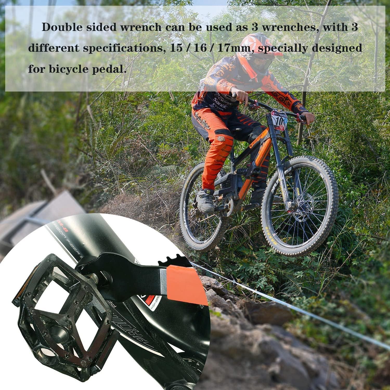 Llave de Pedal Doble Cara Nainsect 15/16/17mm para Bicicleta