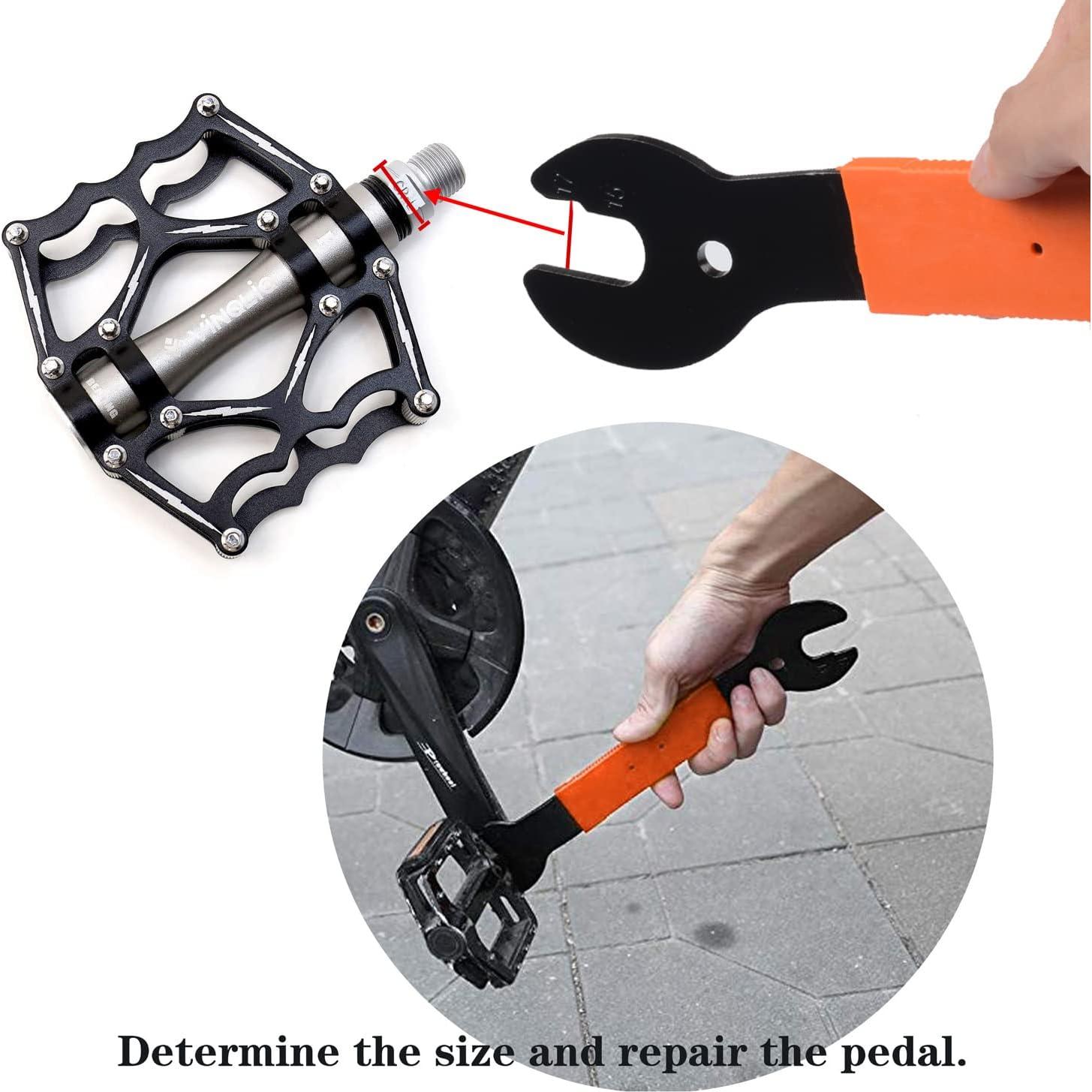 Llave de Pedal Doble Cara Nainsect 15/16/17mm para Bicicleta