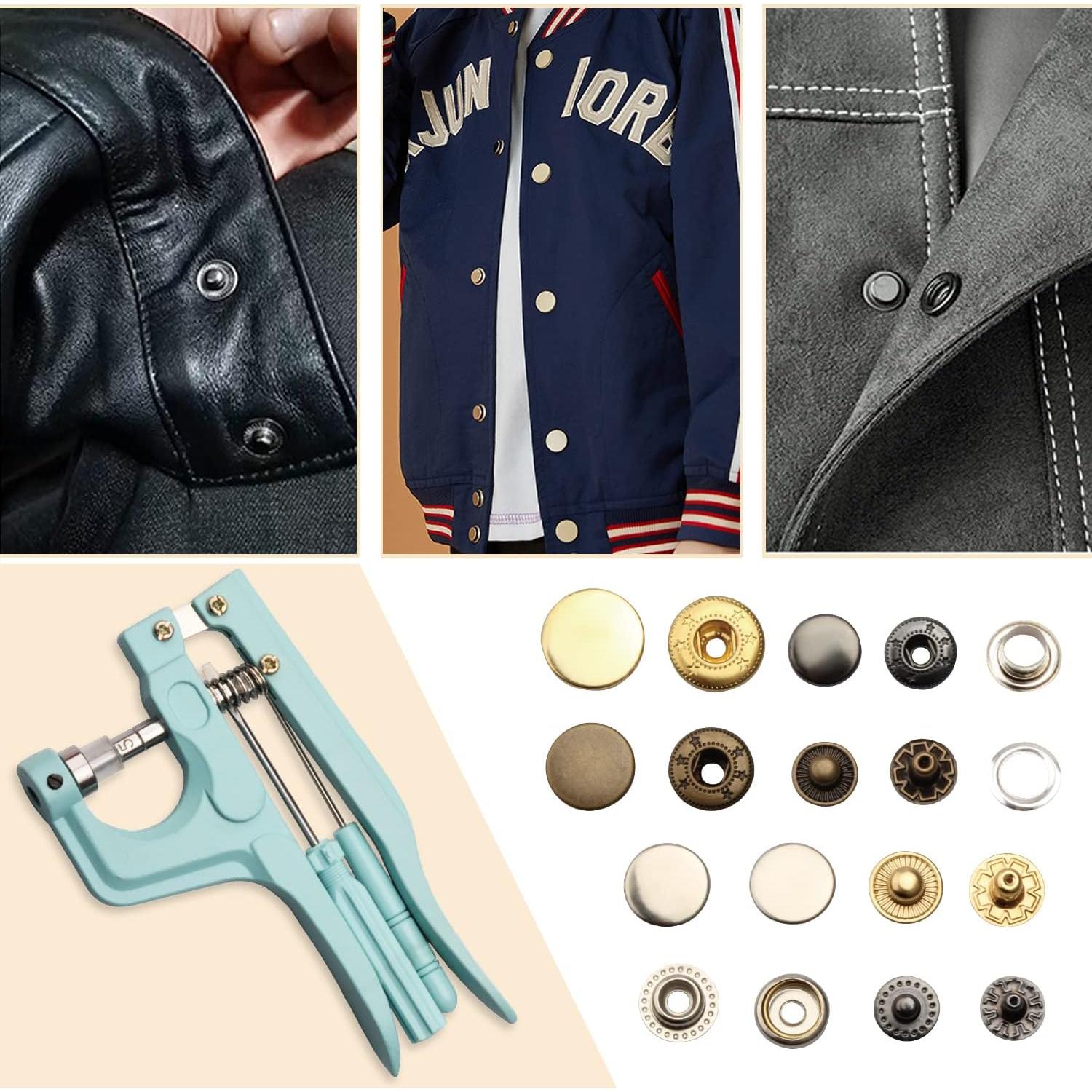 Kit de Broches de Costura Ryanwujiji con Alicates y 160 Piezas