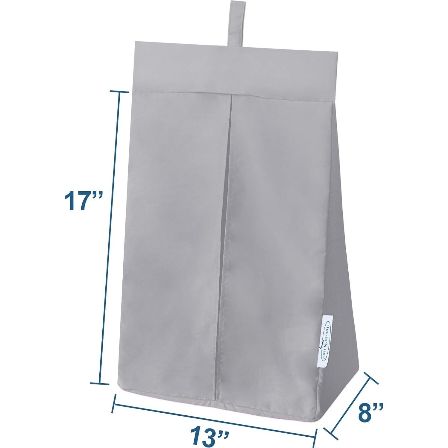 Organizador de Pañales SPRINGSPIRIT Gris Portátil y Lavable