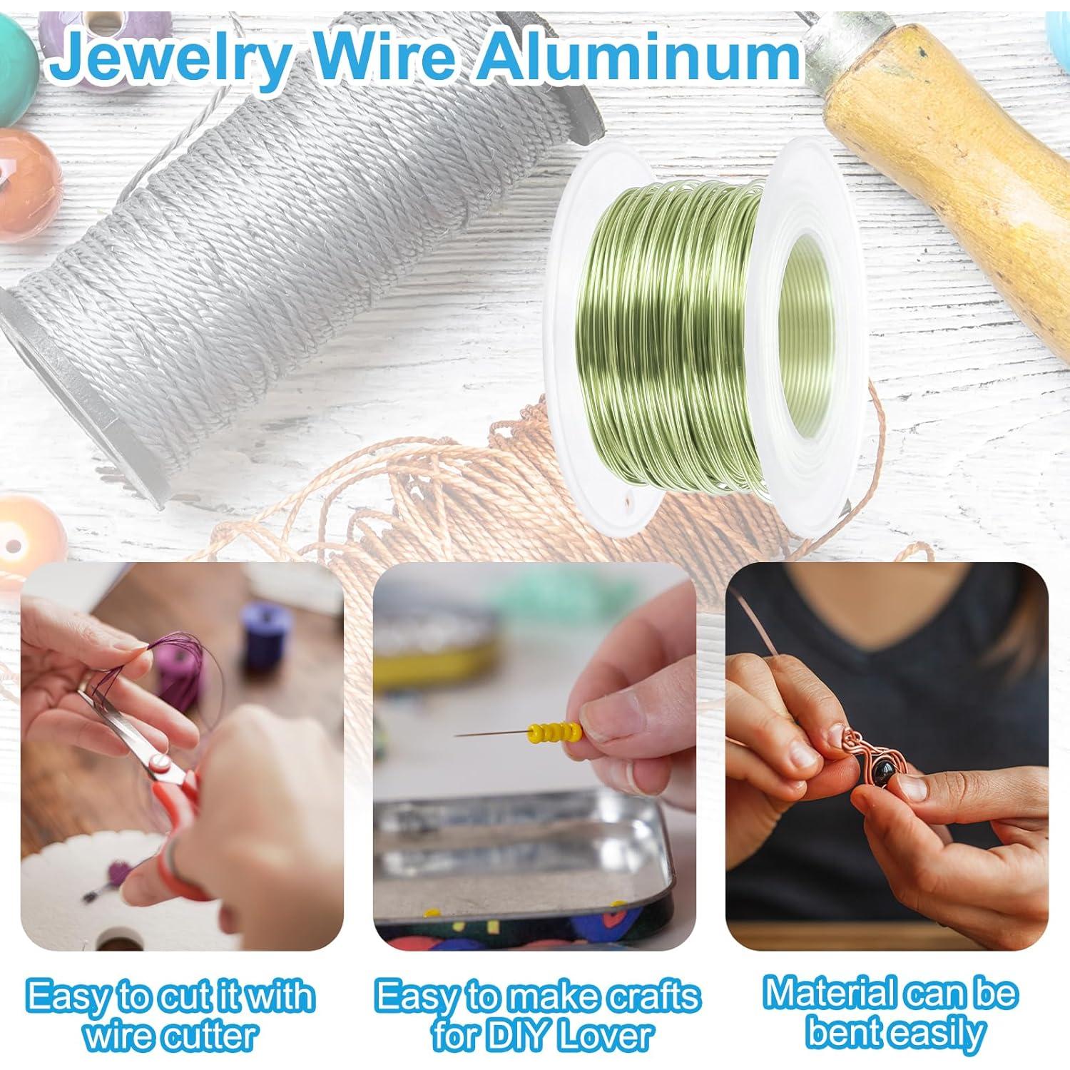 Alambre de Artesanía PATIKIL 0.8mm x 30m Verde Manzana