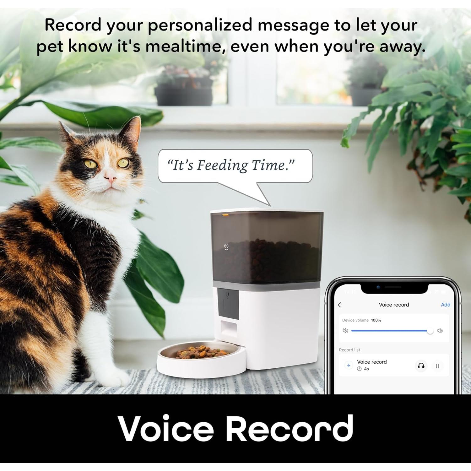 Comedero Inteligente Geeni 6L para Gatos y Perros - Blanco