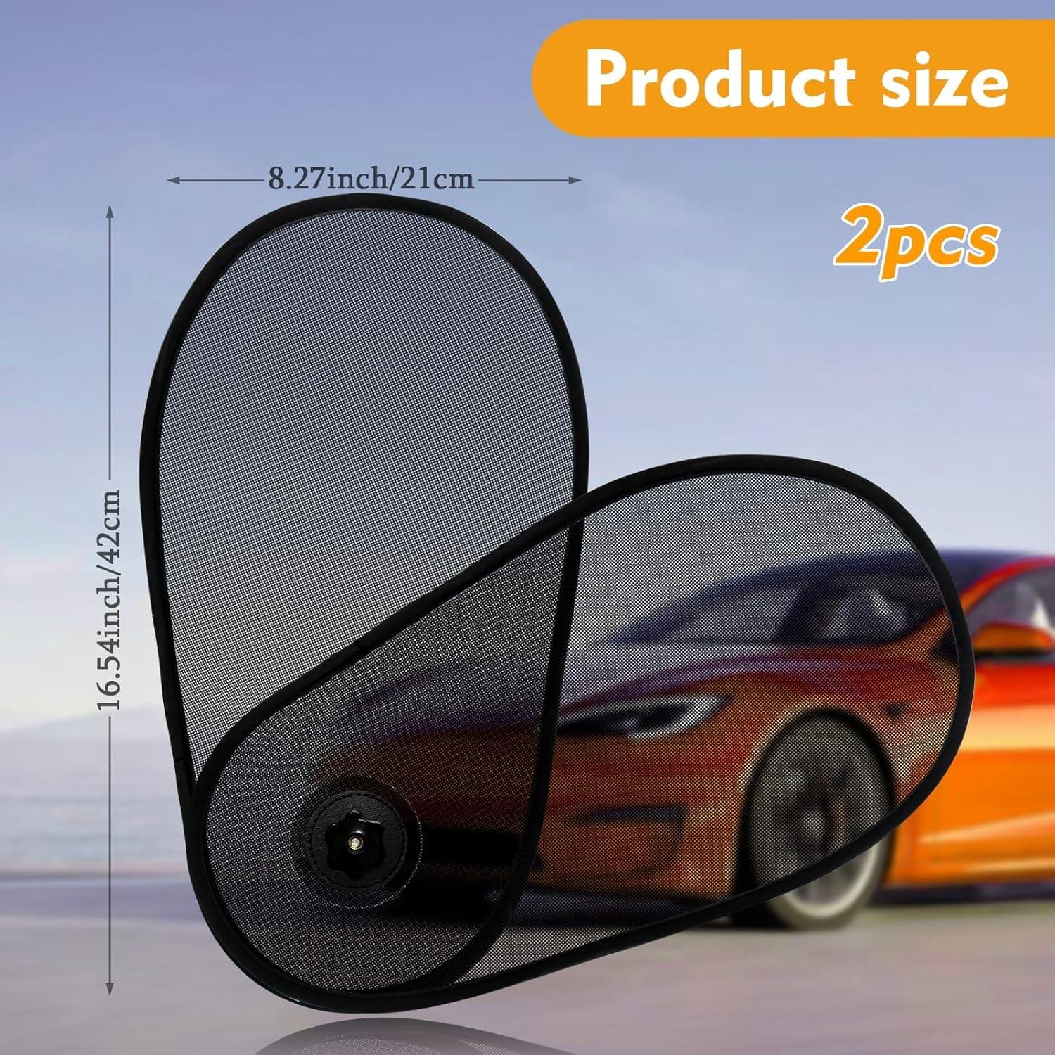 Sombrillas para Ventanas de Auto PUMHUBO - 2 Piezas Rotativas
