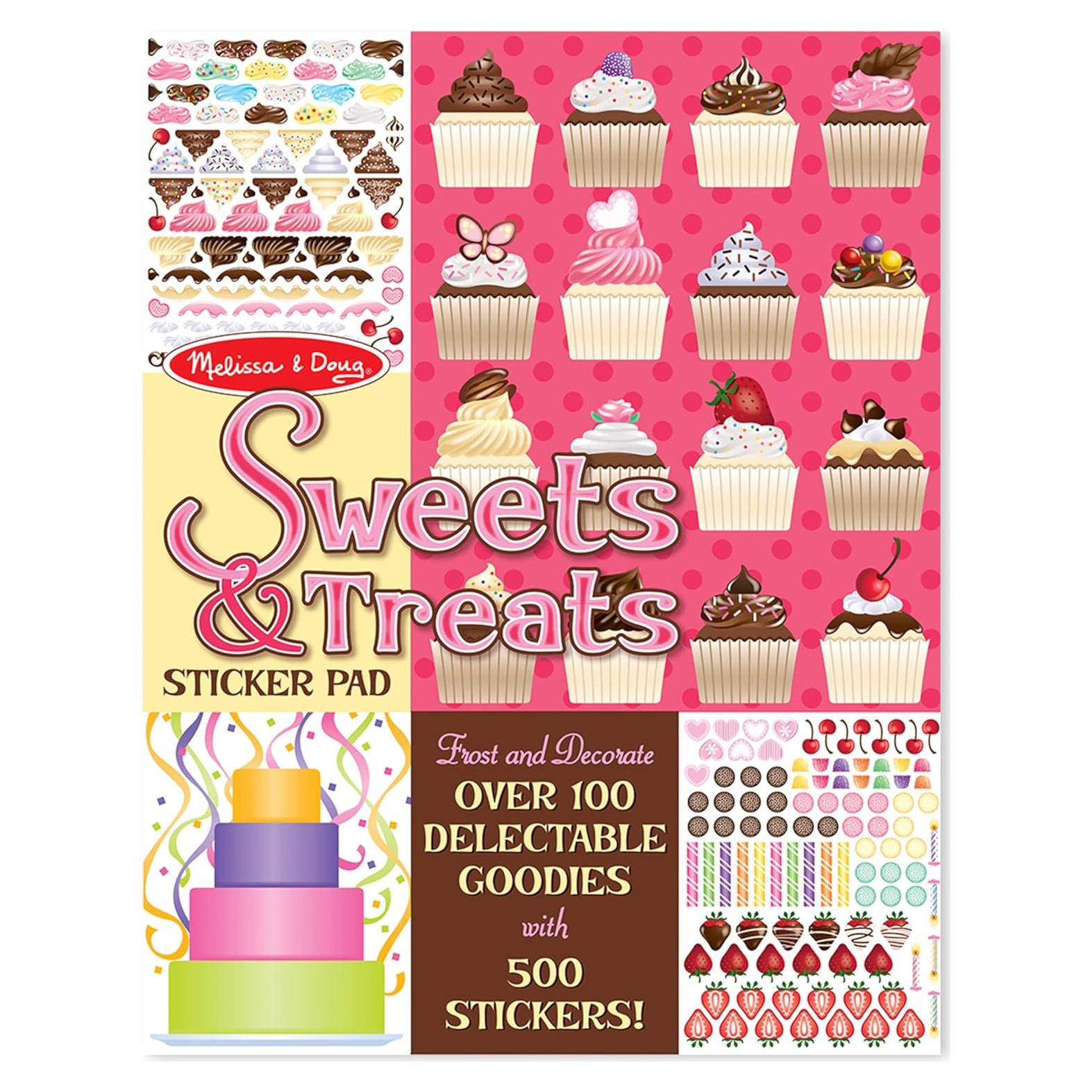 Cuaderno de Pegatinas Melissa & Doug Dulces 500 Stickers