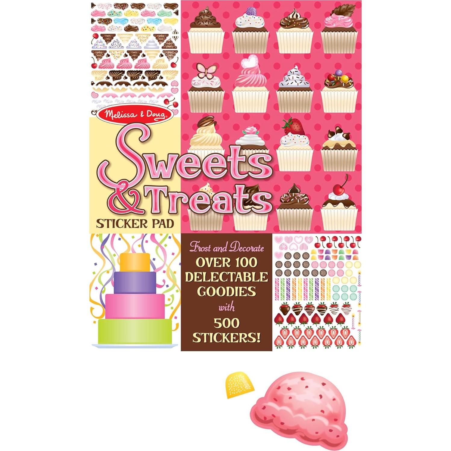 Cuaderno de Pegatinas Melissa & Doug Dulces 500 Stickers