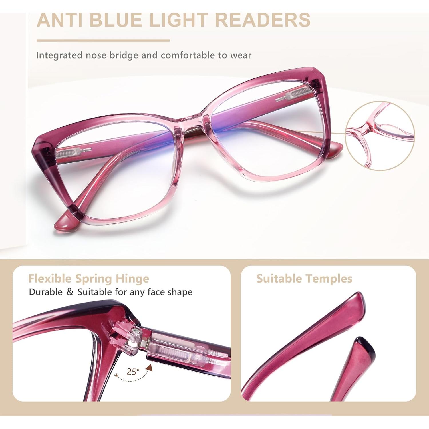 Gafas de Lectura Ojo de Gato EASY READ con Bloqueo Luz Azul