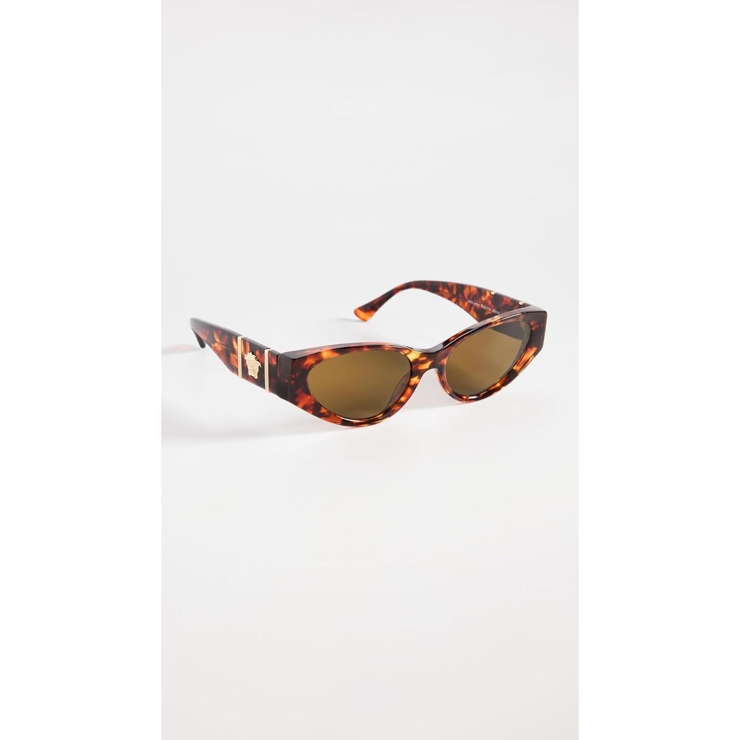 Gafas de sol de ojo de gato Versace para mujer Havana