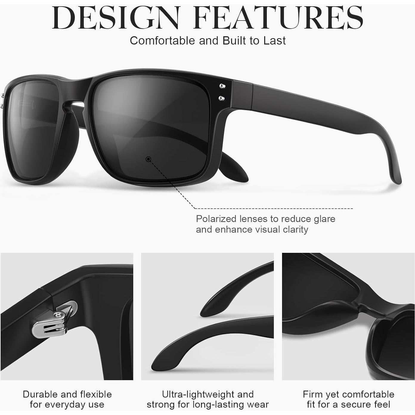 Gafas de sol polarizadas Gesruny para hombres y mujeres UV400