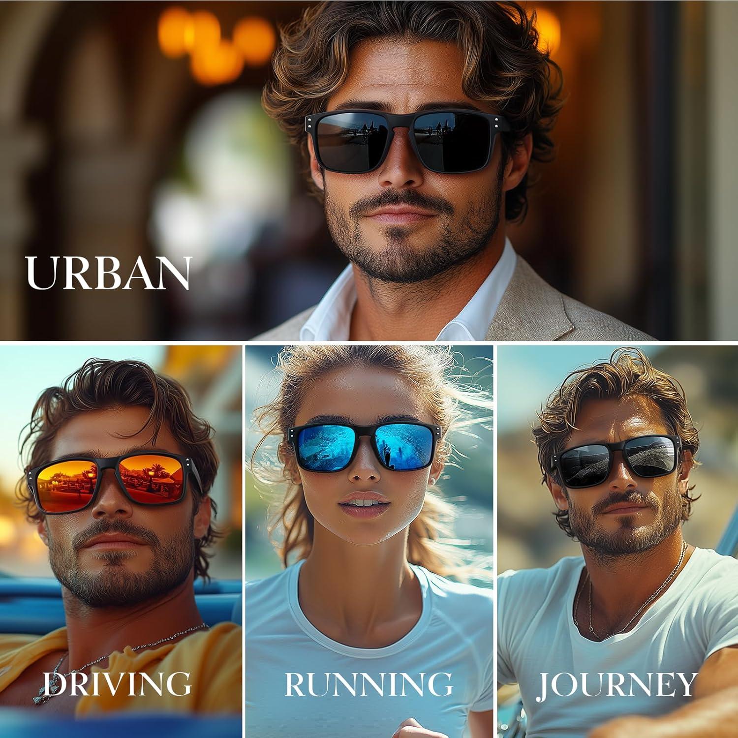 Gafas de sol polarizadas Gesruny para hombres y mujeres UV400