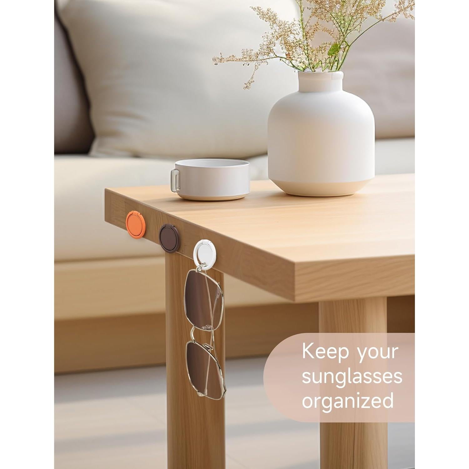 Organizador de Gafas de Sol Oaque 6 PCS Metal Adhesivo