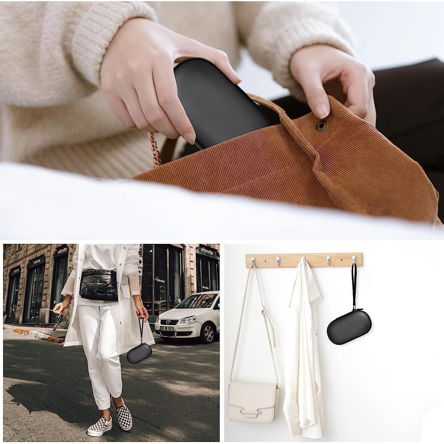 Estuche 2 en 1 para gafas y lentes de contacto GWCASE - Negro