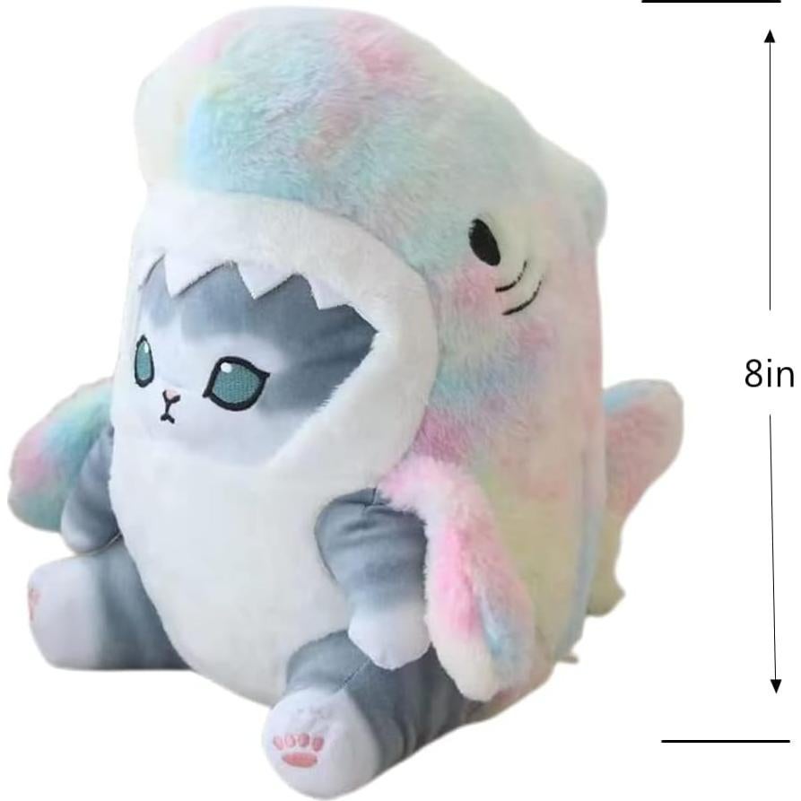 Juguete de Peluche Gato Tiburón DSWUJHI 20 cm Colorido