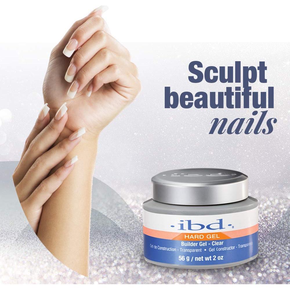 Gel Constructor IBD 56.7 g Transparente para Uñas - Acabado Acrílico