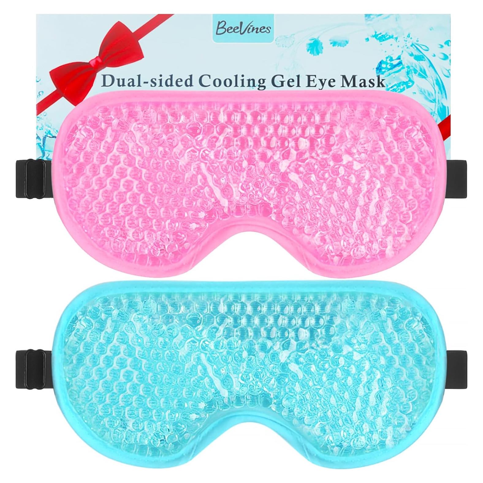 BeeVines Máscara de Ojos de Gel Refrigerante 2 Piezas