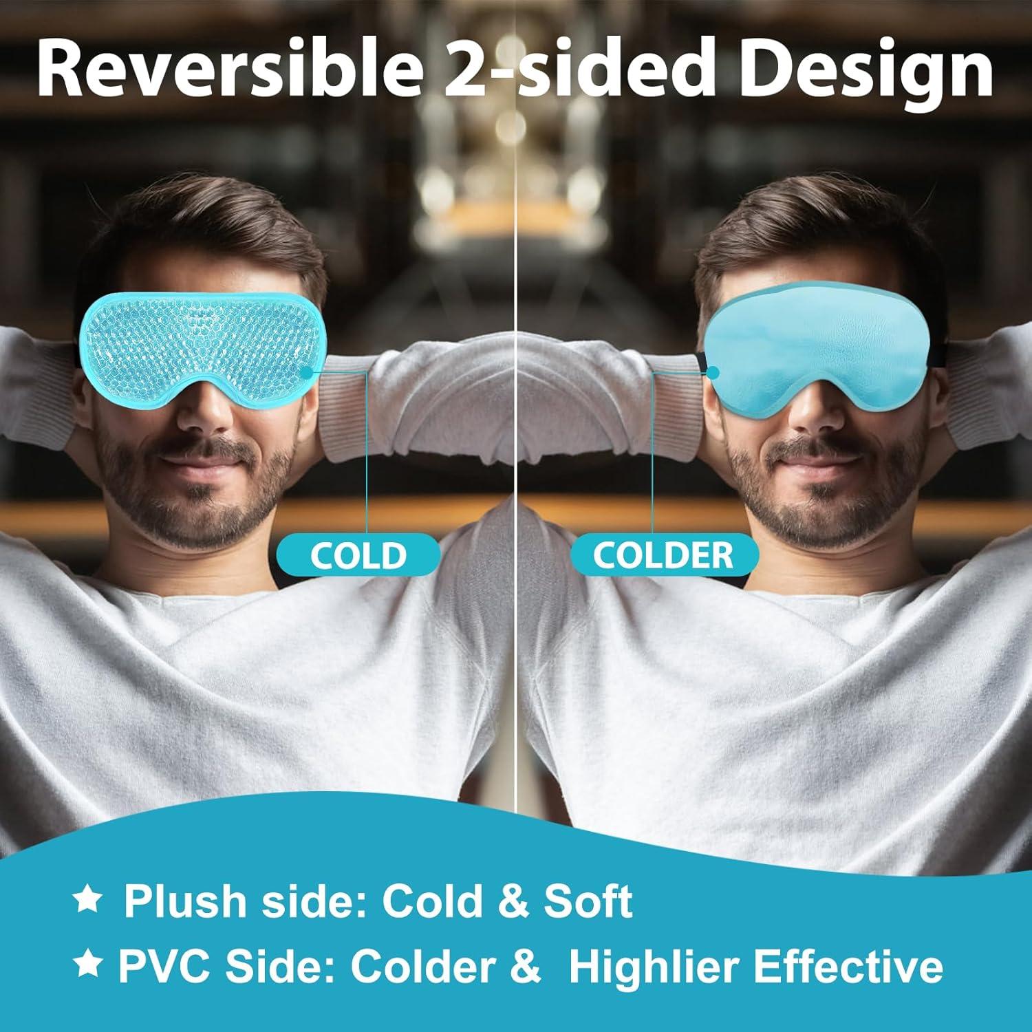 BeeVines Máscara de Ojos de Gel Refrigerante 2 Piezas