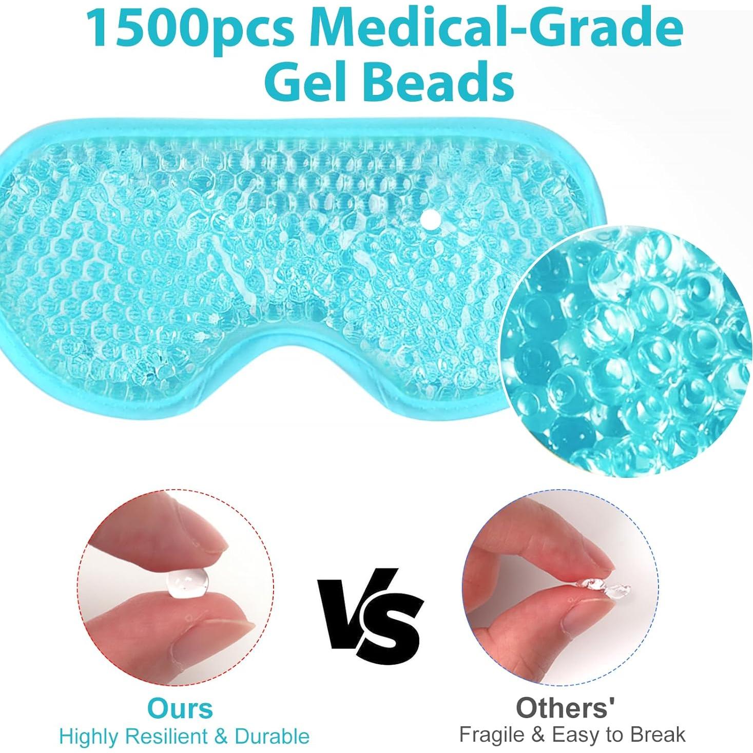 BeeVines Máscara de Ojos de Gel Refrigerante 2 Piezas