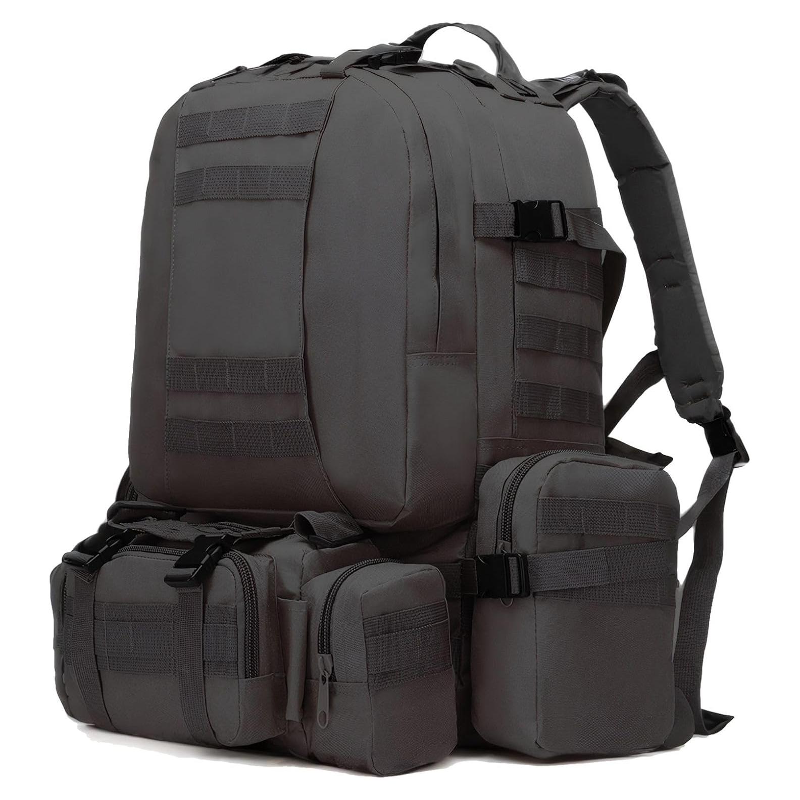 Mochila Táctica Militar Fortune Edge 60L Impermeable Negra