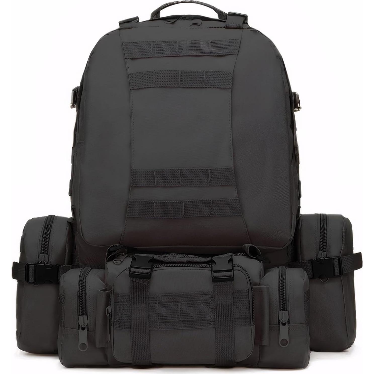 Mochila Táctica Militar Fortune Edge 60L Impermeable Negra