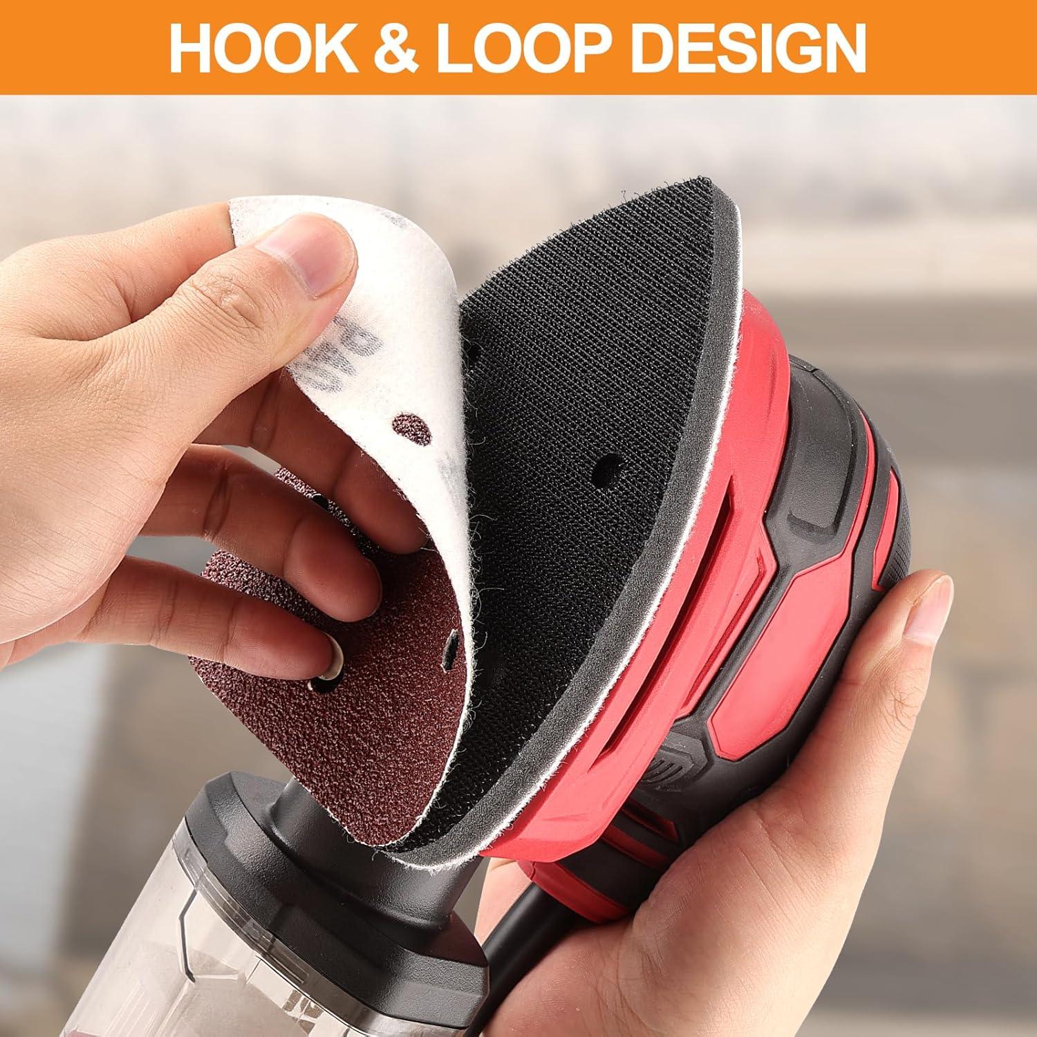 Almohadilla de Lijado Triangular POLIWELL 5 Agujeros con 5P Granos