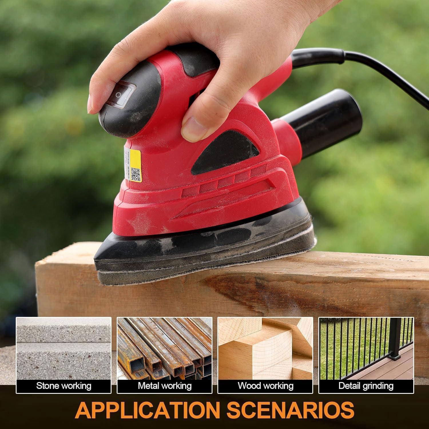 Almohadilla de Lijado Triangular POLIWELL 5 Agujeros con 5P Granos