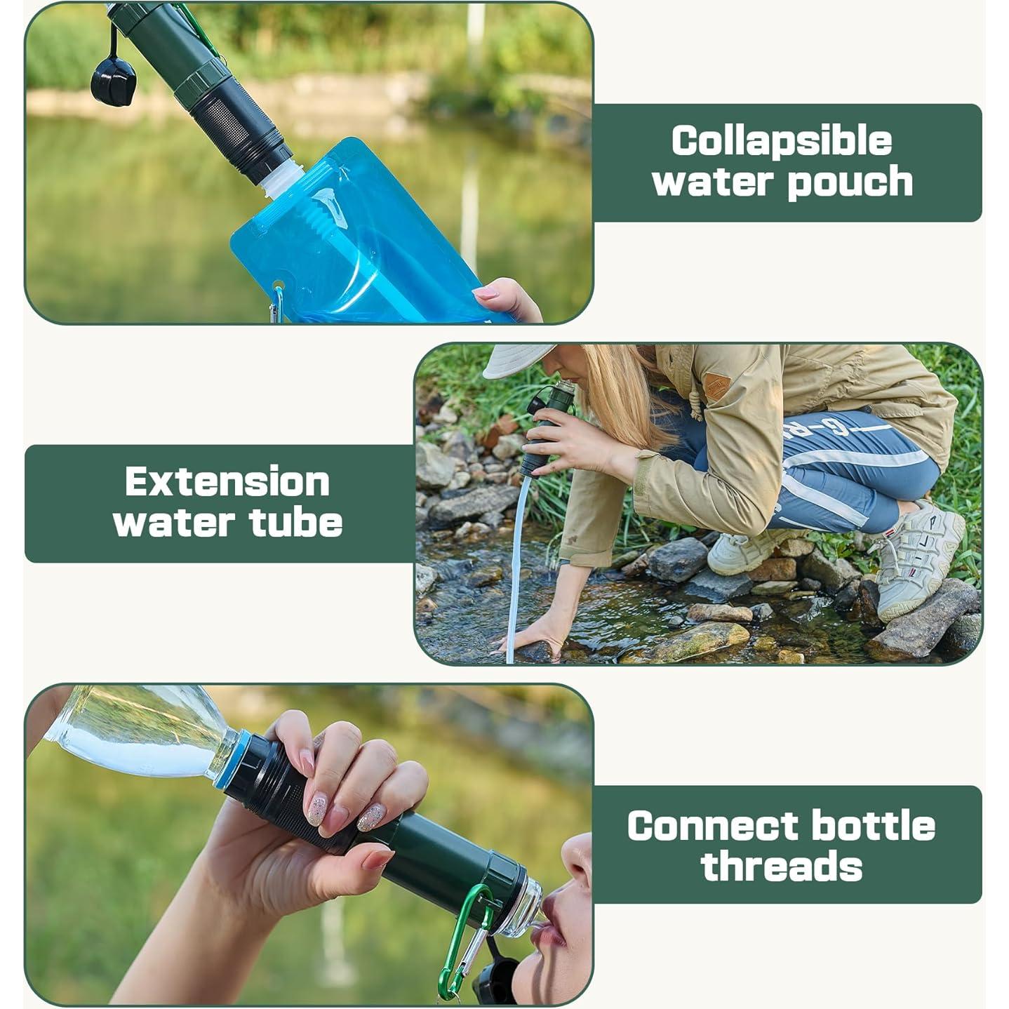 Filtro de Agua Paja Portátil Hoayccom 5 Etapas 3000L