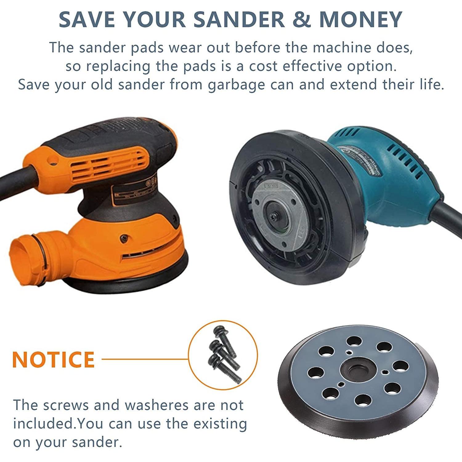 Pad de Reemplazo de 12.7 cm para Lijadora Orbital DeWalt y Makita