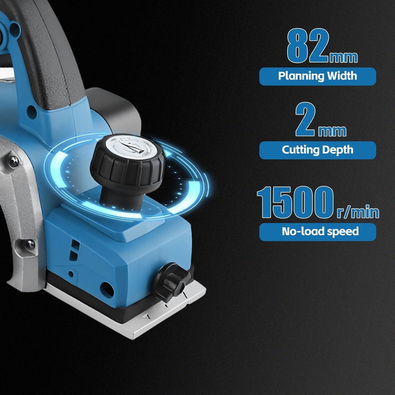Planeador de Mano Inalámbrico ConBlom 700W 15000RPM Azul