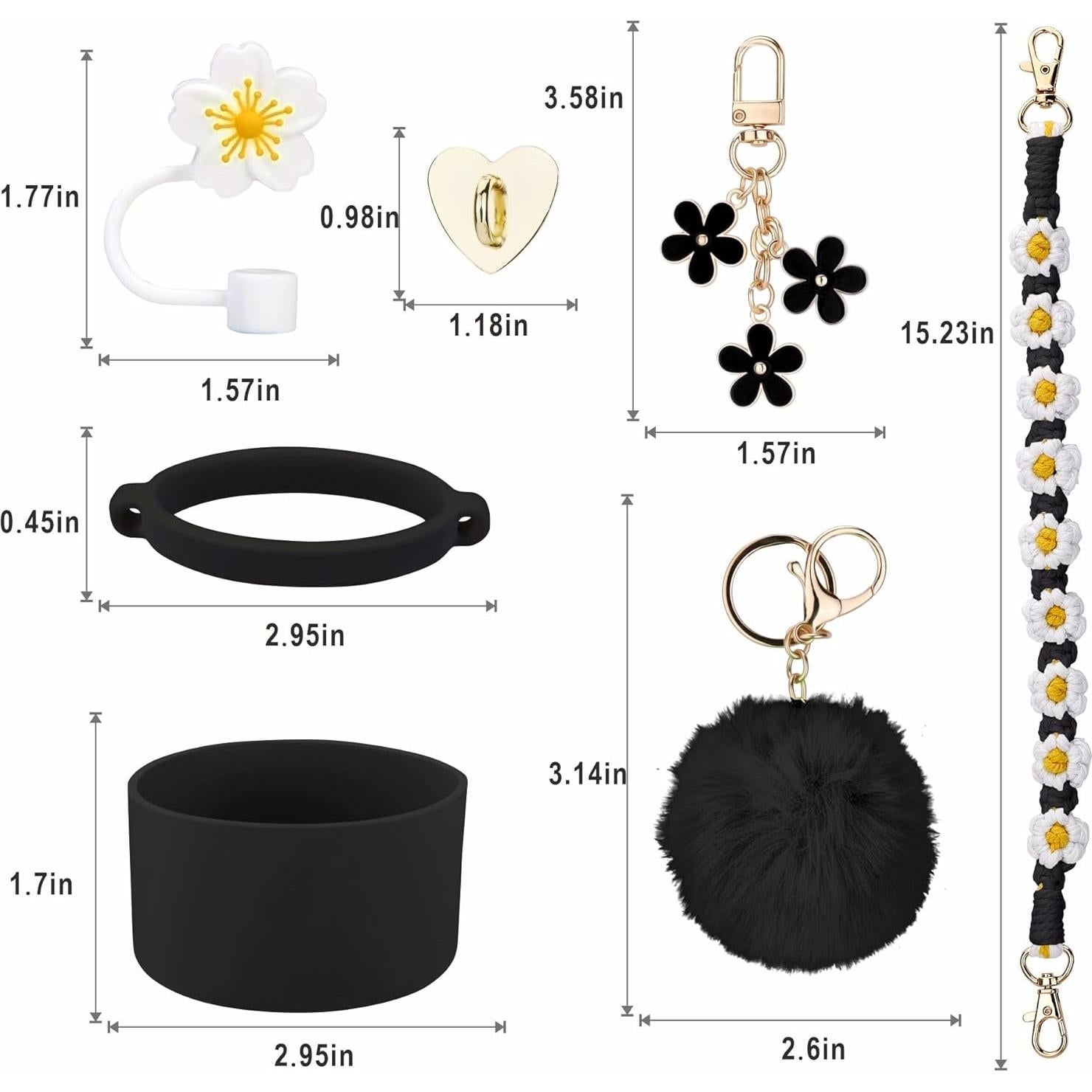 Accesorios para Taza Stanley Rhewatin - 7 Piezas Negros