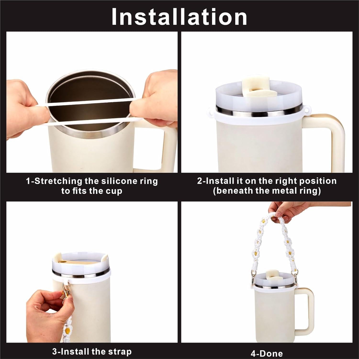 Accesorios para Taza Stanley Rhewatin - 7 Piezas Negros