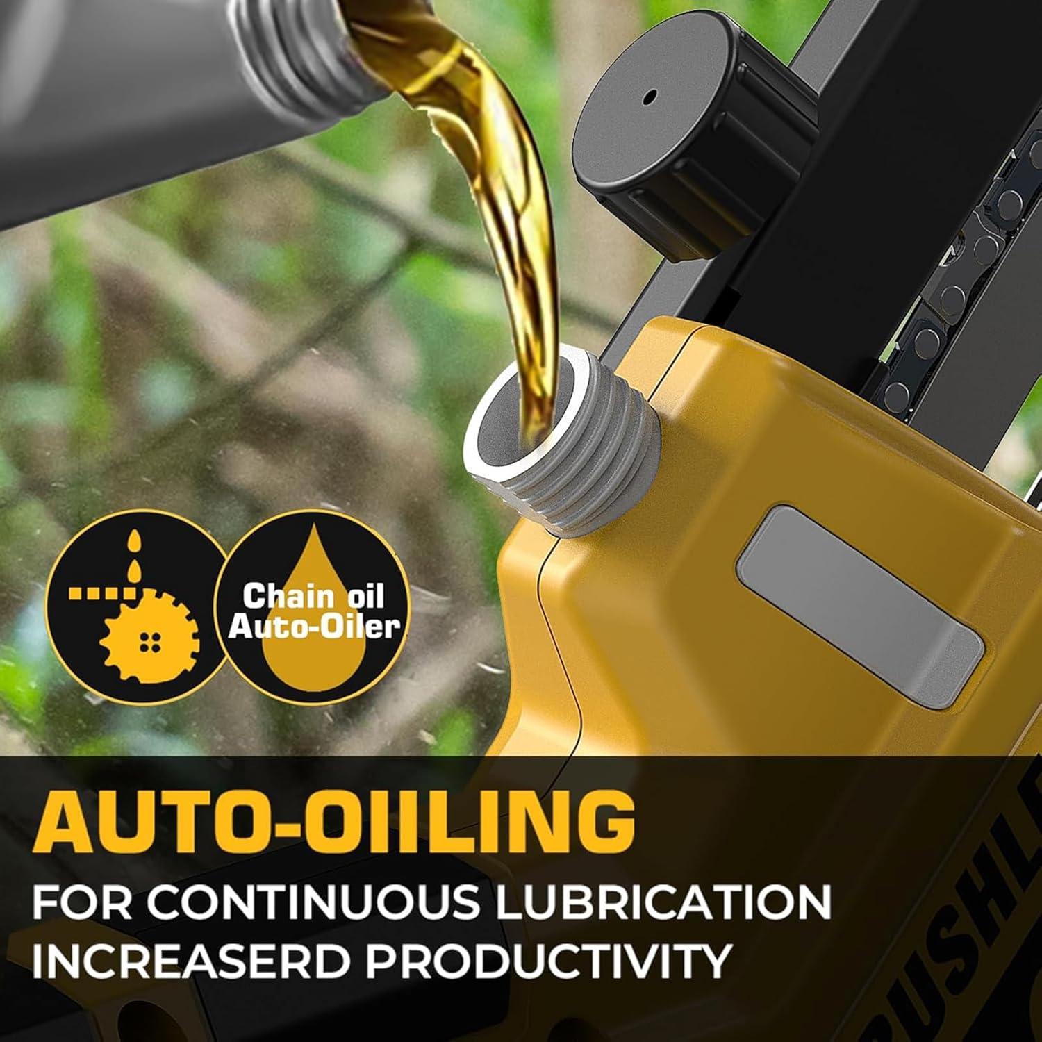 Mini Motosierra a Batería BITOON 20V MAX 2-en-1 6" y 8"