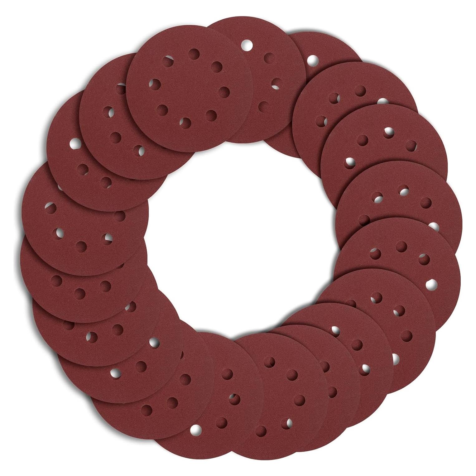 Discos de Lijado 20 PCS 12.7 cm 240 Granos YNZDRWA