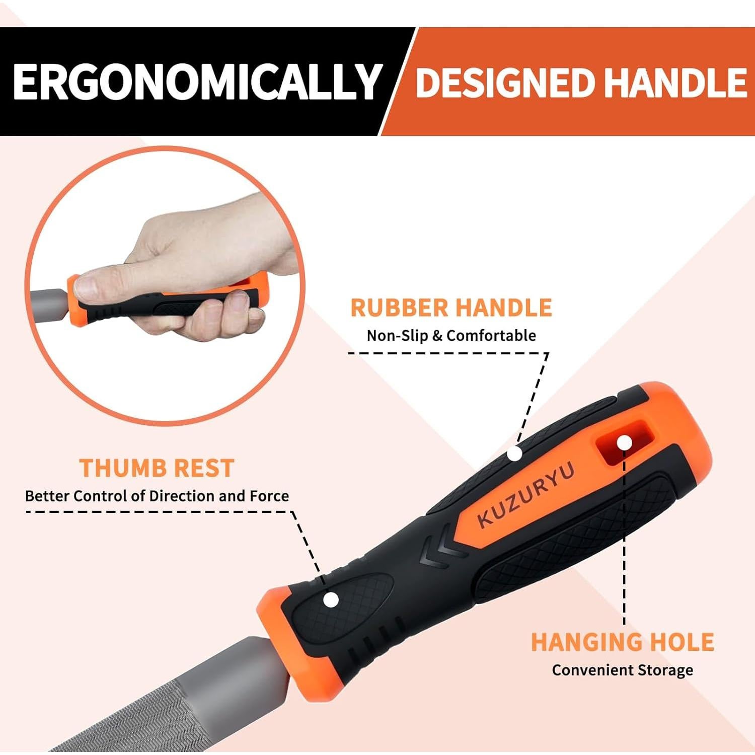 Juego de Limaduras de Metal KUZURYU 3 Piezas 20.32 cm