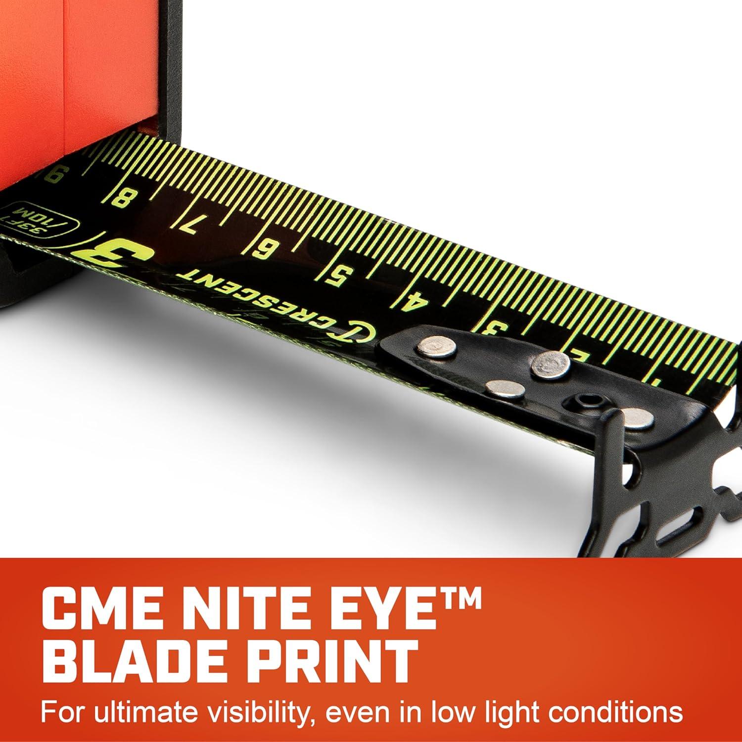 Cinta Métrica Crescent Workhorse Nite Eye 5m 16ft Doble Cara