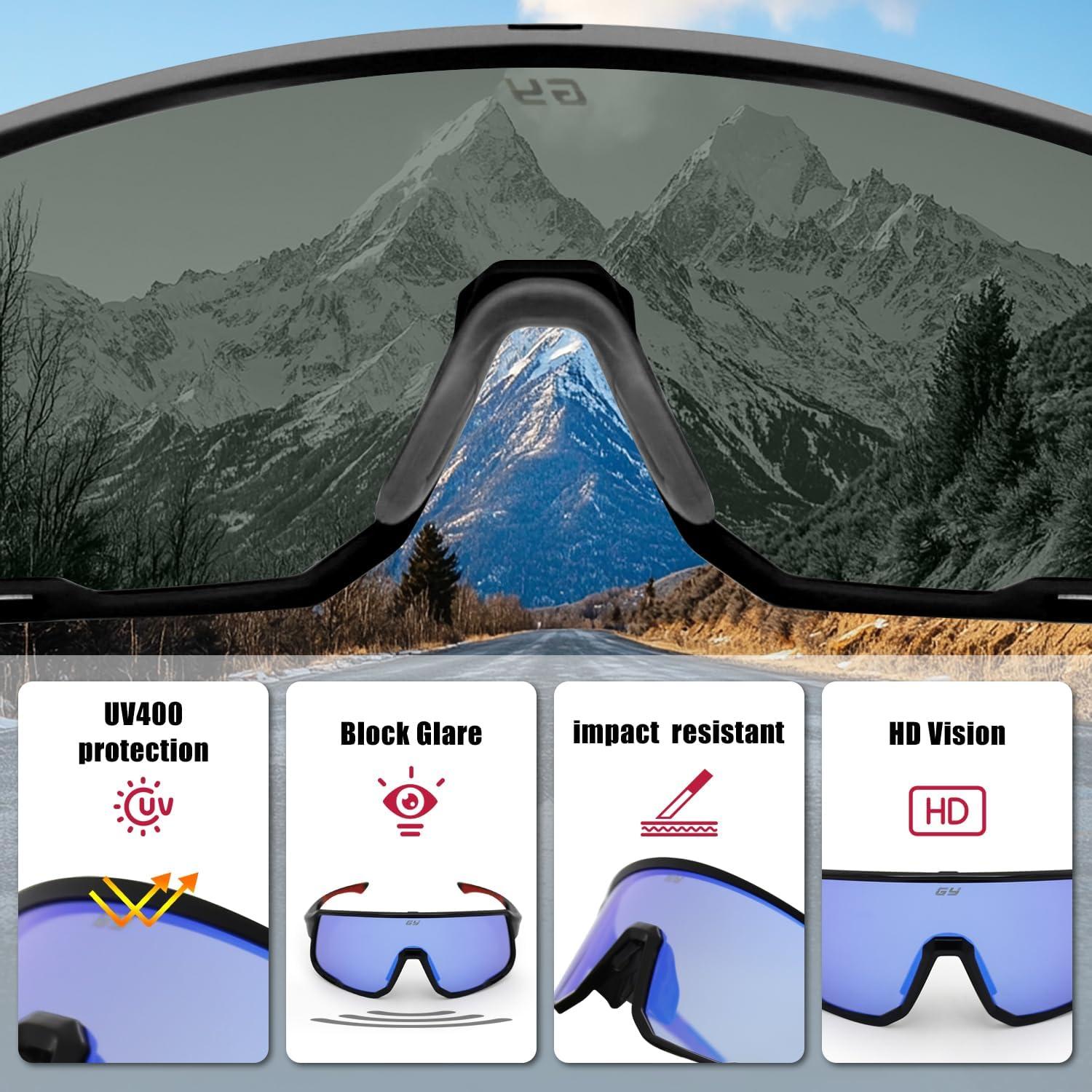 Gafas de Tiro GY Unisex con Lentes Polarizados y Estuche