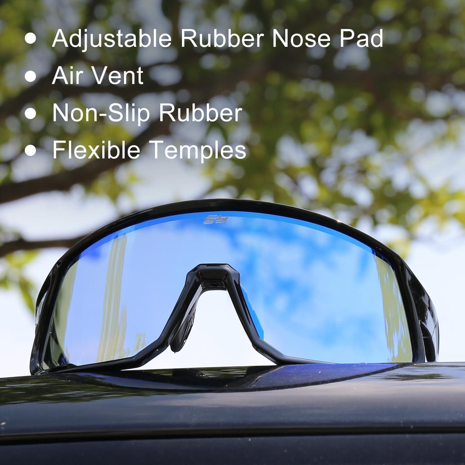 Gafas de Tiro GY Polarizadas Unisex con Estuche - Lente Azul