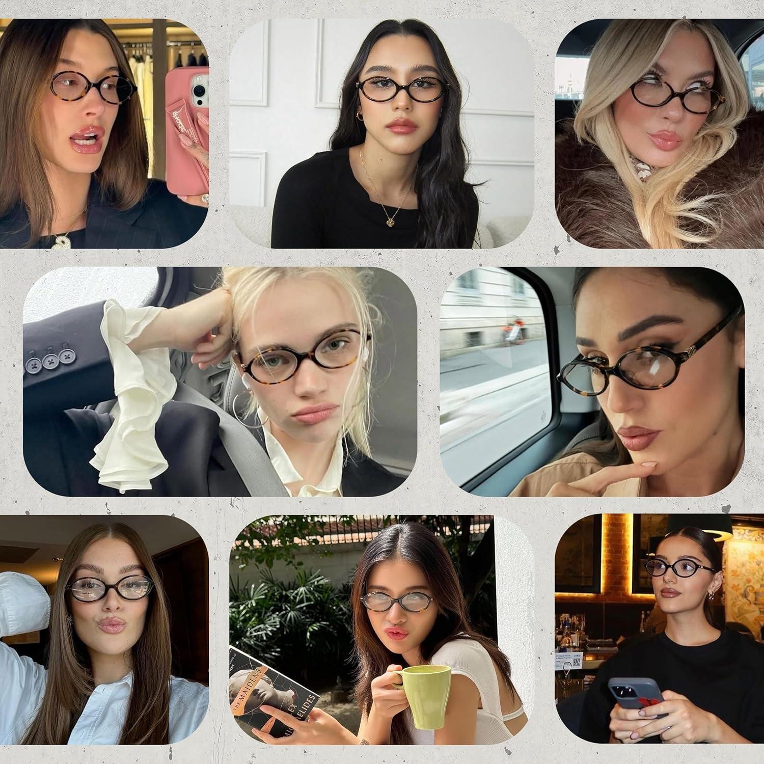 Gafas Ovaladas Anti Fatiga Ocular con Filtro Luz Azul - Negro 54mm