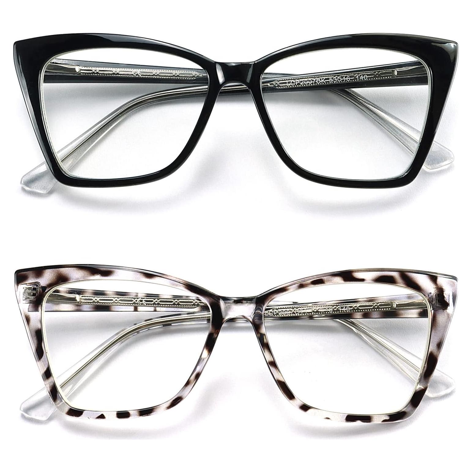 Gafas de lectura TR90 anti luz azul para mujeres 1.75D