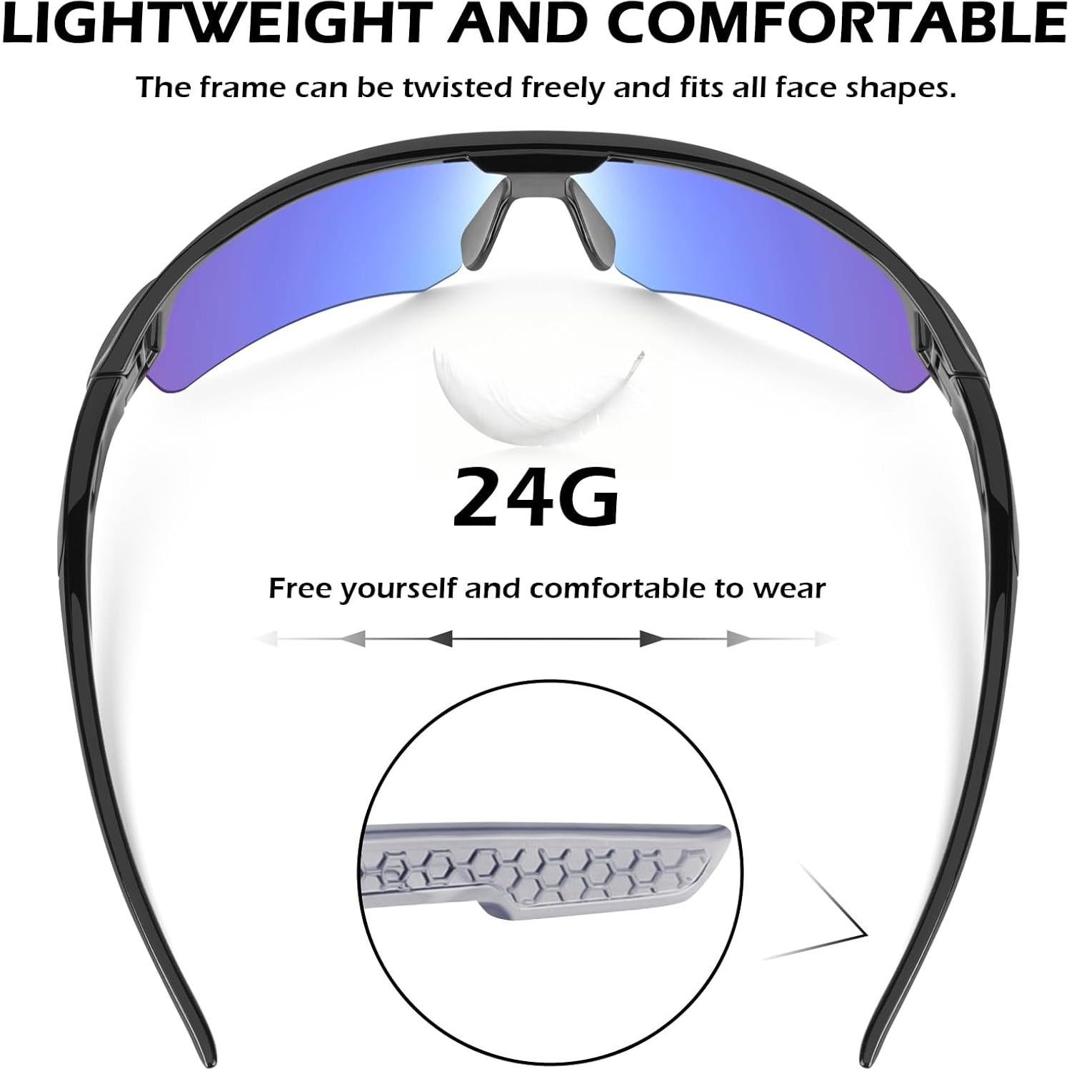 Gafas de Seguridad OXG 6 Paquete Lentes Envolventes