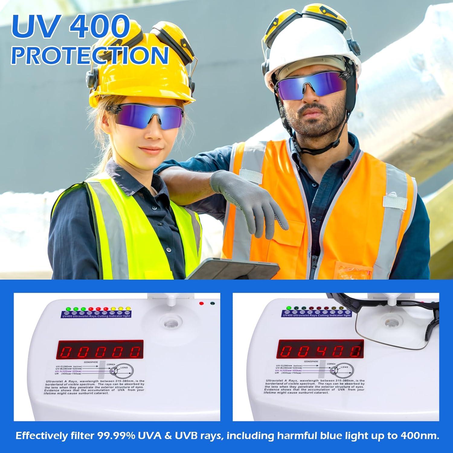 Gafas de Seguridad OXG 6 Paquete Lentes Envolventes