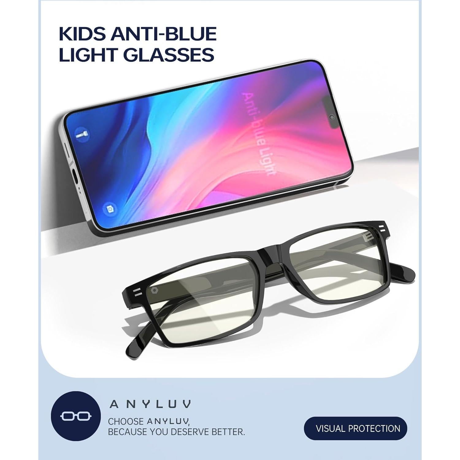 Gafas de Luz Azul ANYLUV para Niños A144-A, Protección UV400