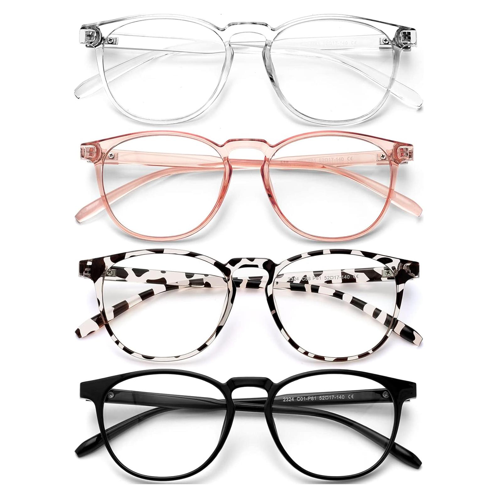 Gafas bloqueadoras de luz azul BOSSWIN - Paquete de 4 unidades