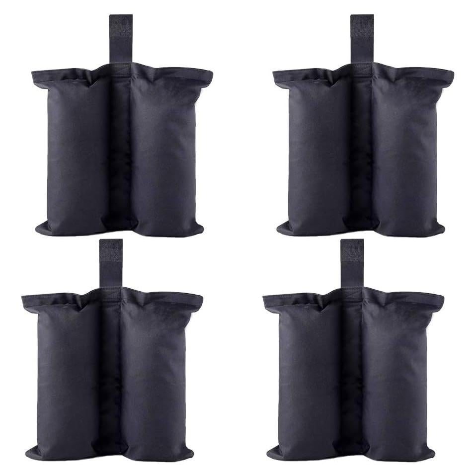 Bolsas de peso para toldo CACTIYE, paquete de 4, negro