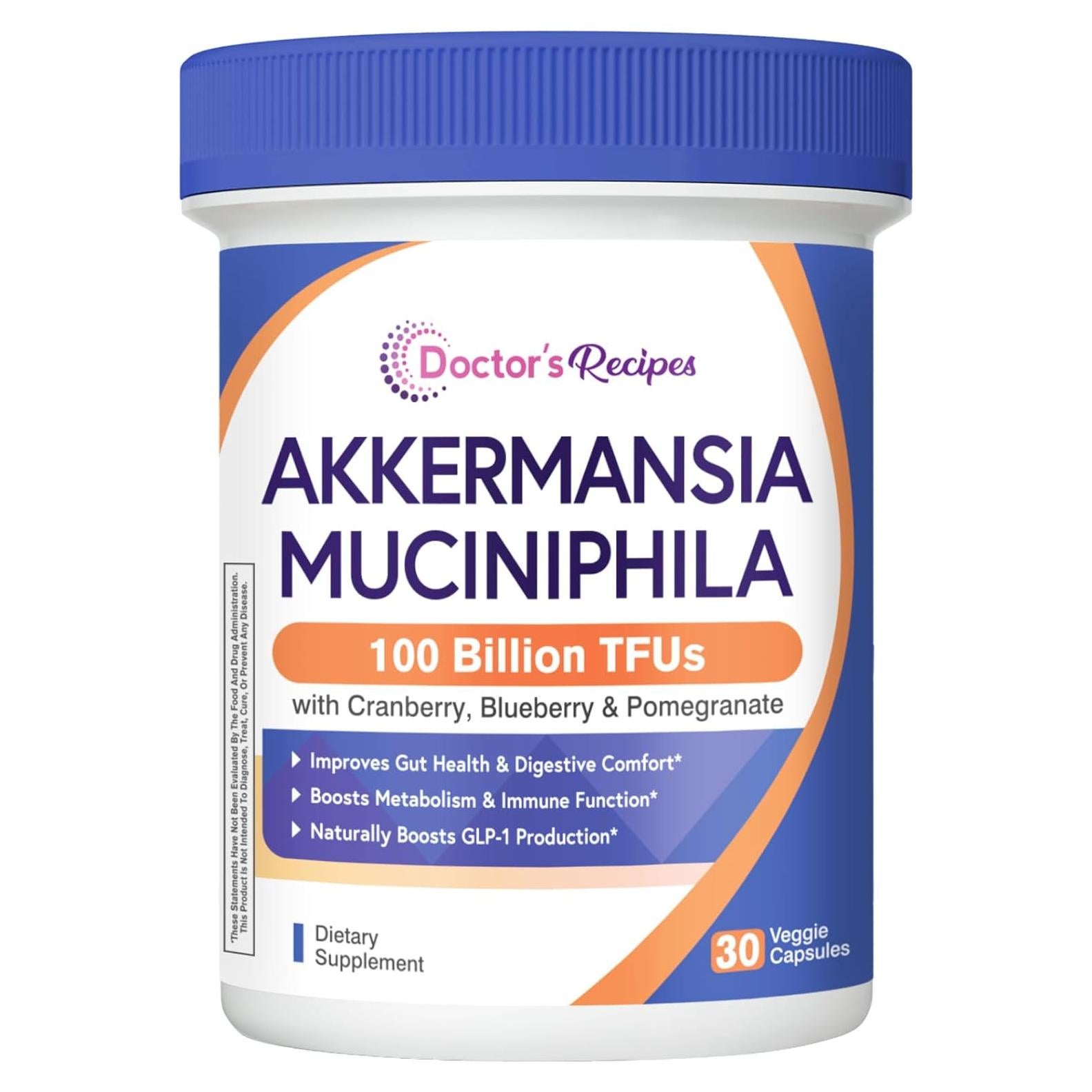 Probiotico Akkermansia Muciniphila 100B - 30 Cápsulas Vegetales