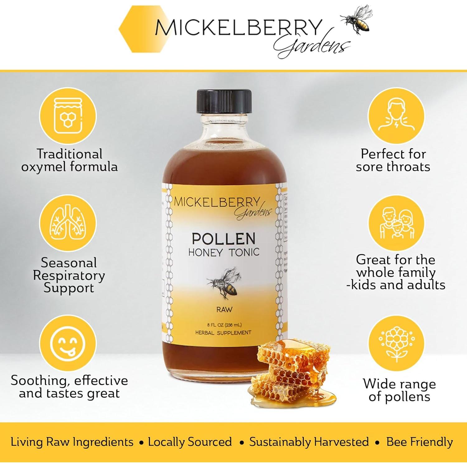 Tónico de Miel de Polen Mickelberry Gardens 118.3 ml